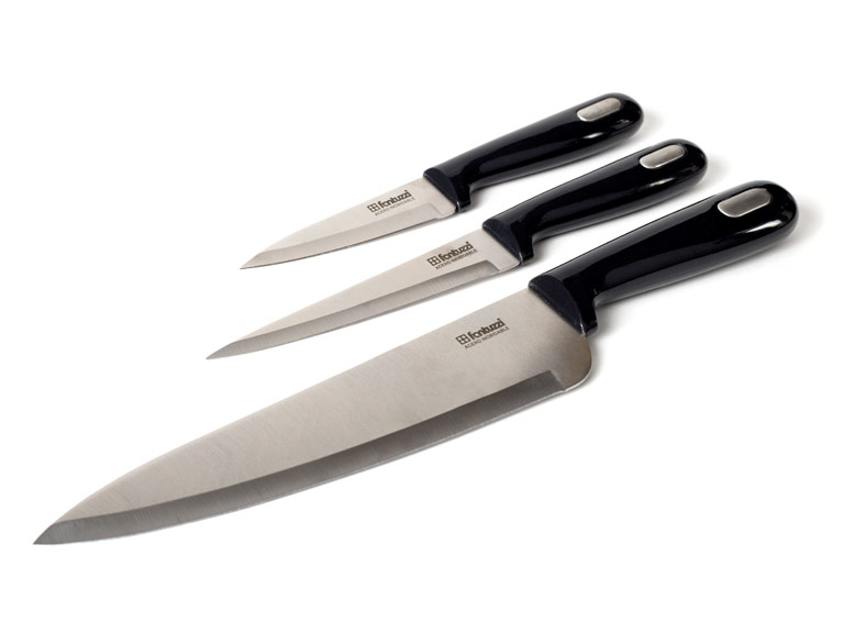 Set Cuchillos Fantuzzi Mestre 3 Piezas Blister Negro