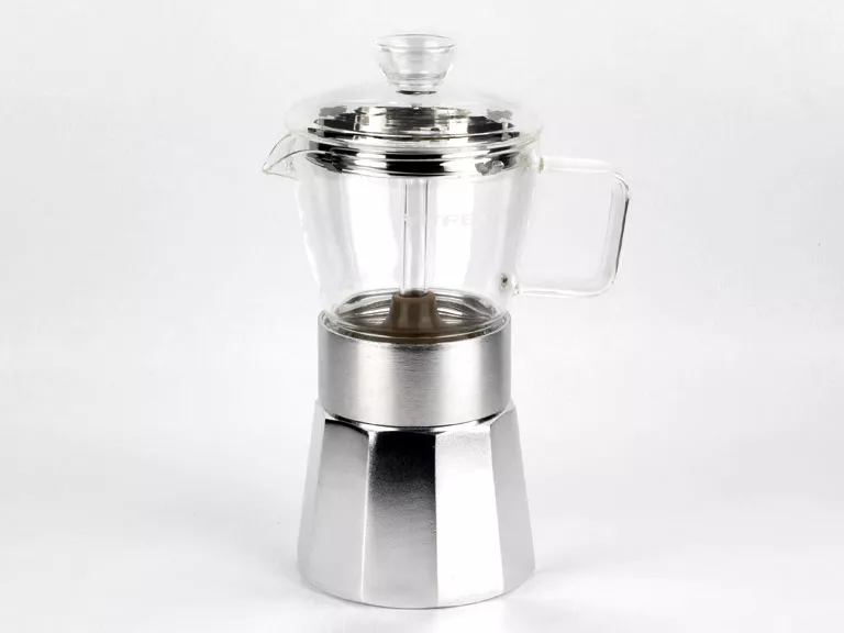 Crystal Cafetera Aluminio 6 Tazas