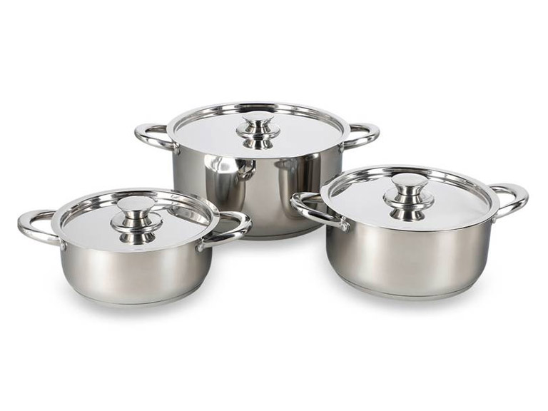 BATERIA DE COCINA DE 6 PIEZAS ACERO INOX