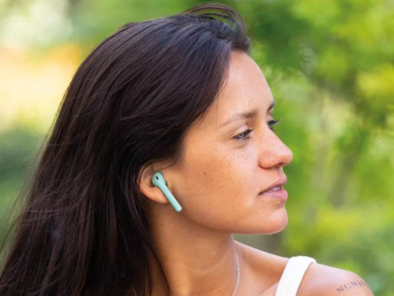 Audífonos Bluetooth Rm12 Celeste