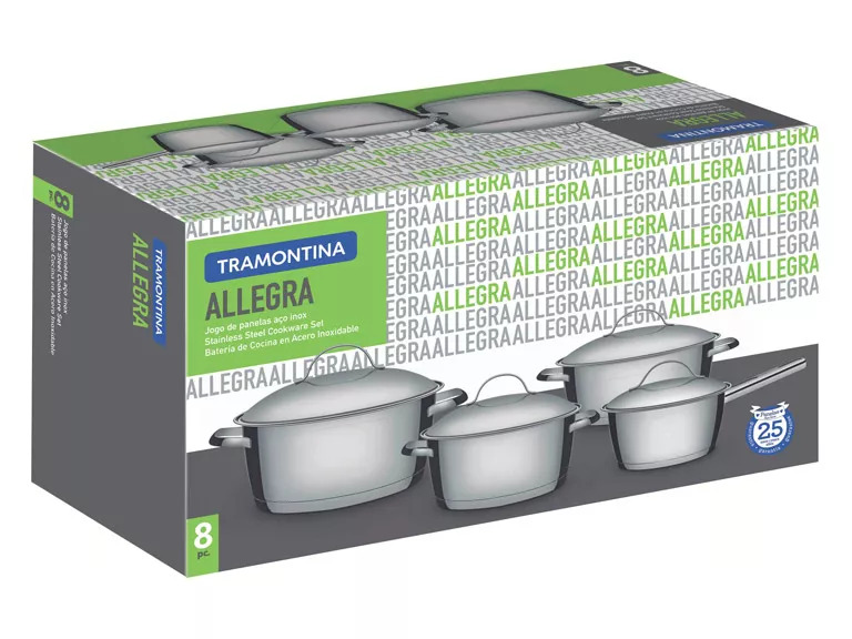 Bateria de cocina 4 piezas allegra
