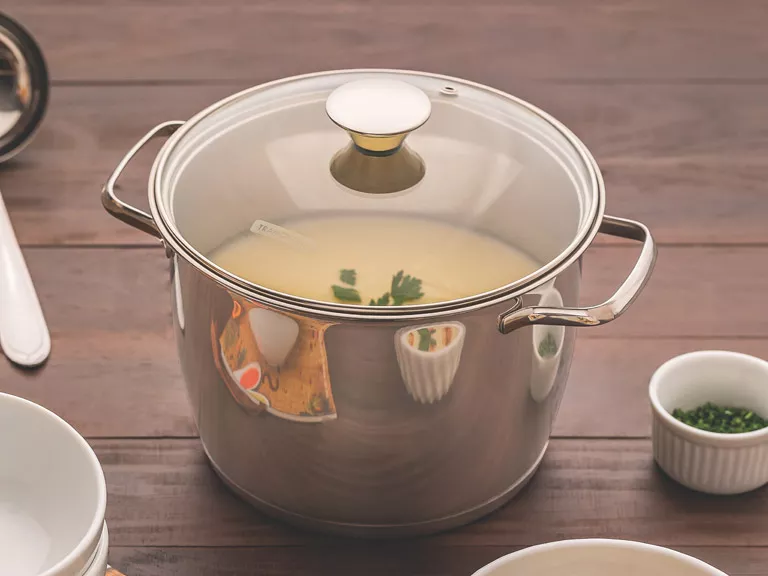Olla alta y tapa de vidrio 7.5lt
