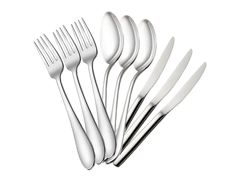 Set Cubiertos 18 Piezas Acero Inoxidable Importclick