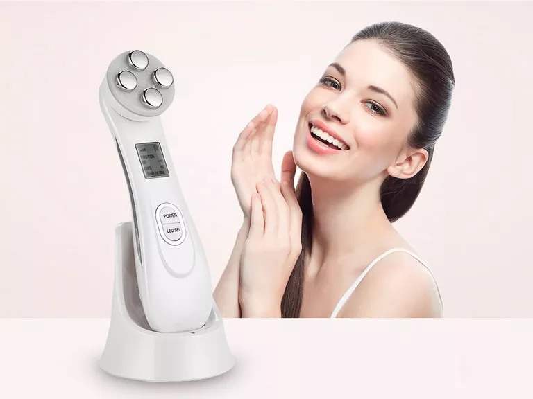 Radiofrecuencia Facial Mesoterapia Led Luz EMS Masajeador 6 en 1 Importclick