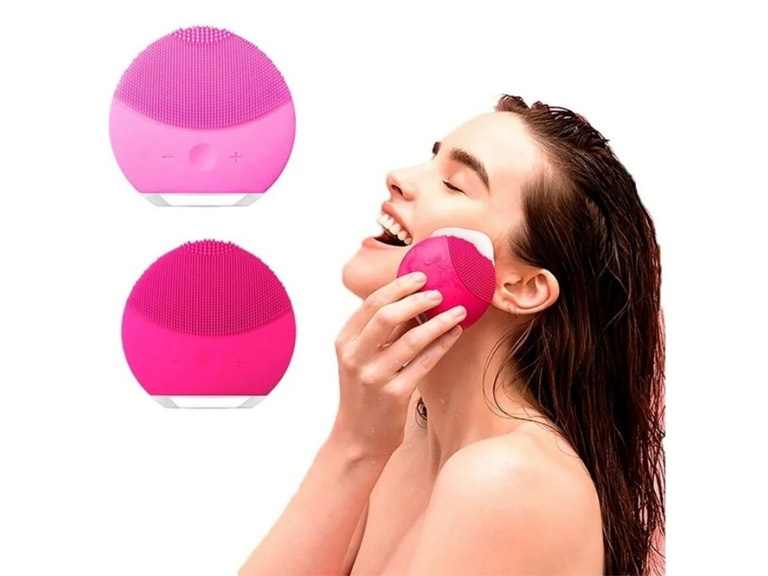 Limpieza y Masaje Ultrasónico Cuerpo y Rostro Rosa Importclick