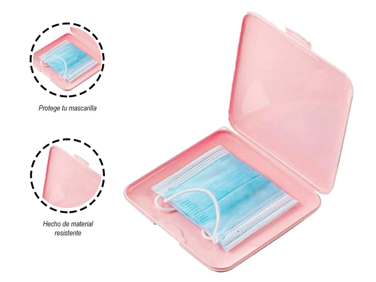 Estuche Porta Mascarilla KN-95 Rosado Importclick