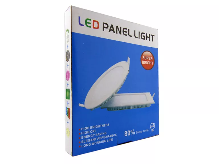 Foco LED Panel De 9 Watts Luz Blanca 220 V Importclick