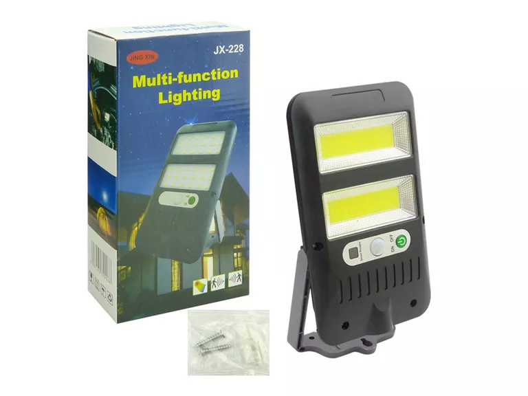 Foco Solar 2 COB LED con Sensor Movimiento Importclick