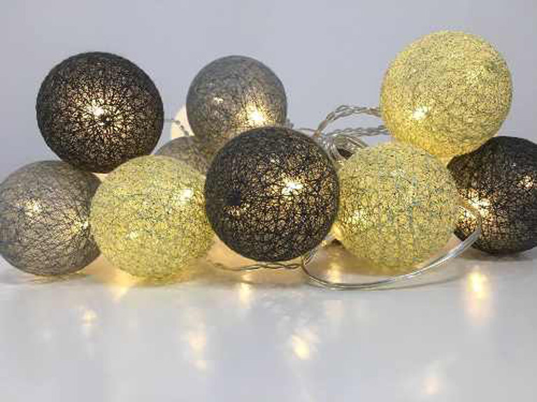 Guirnalda Eléctrica Bola Algodón 20 Led