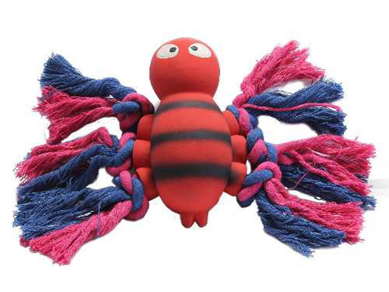 Animal Látex Con Cuerda Rojo Perro