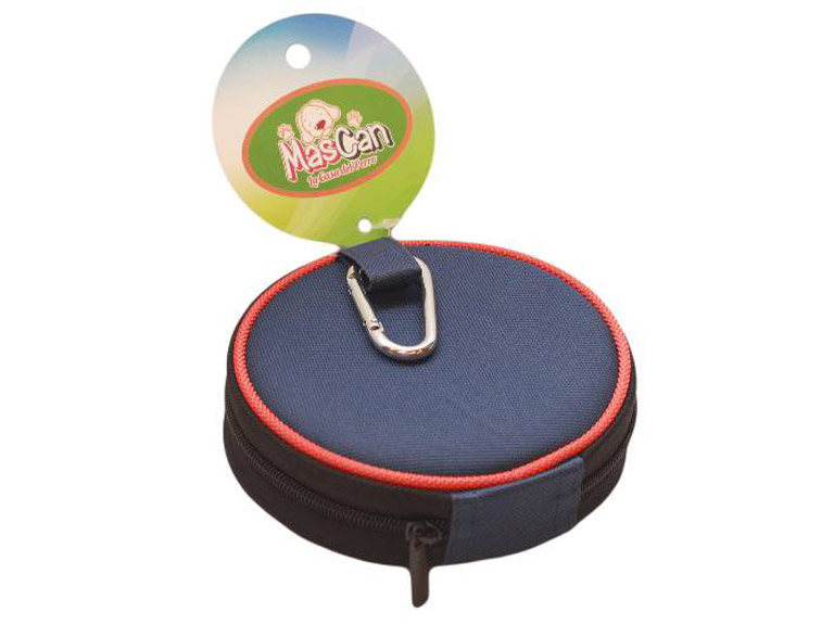 Plato Plegable Silicona Doble Naranjo M Perro