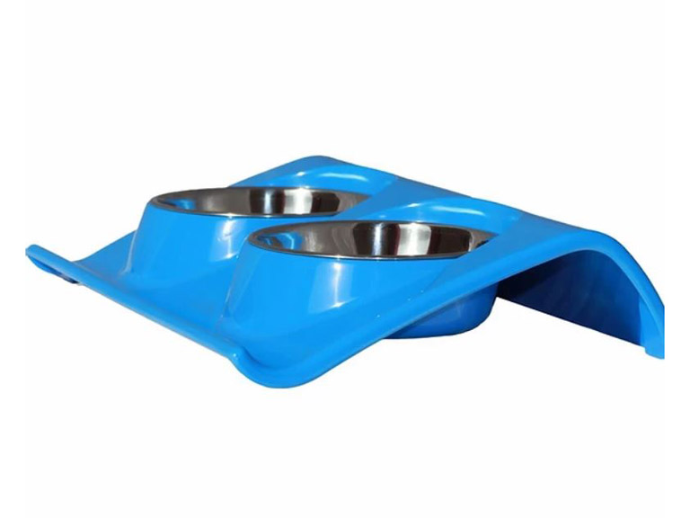 Plato Melamina Z Doble Azul Perro S