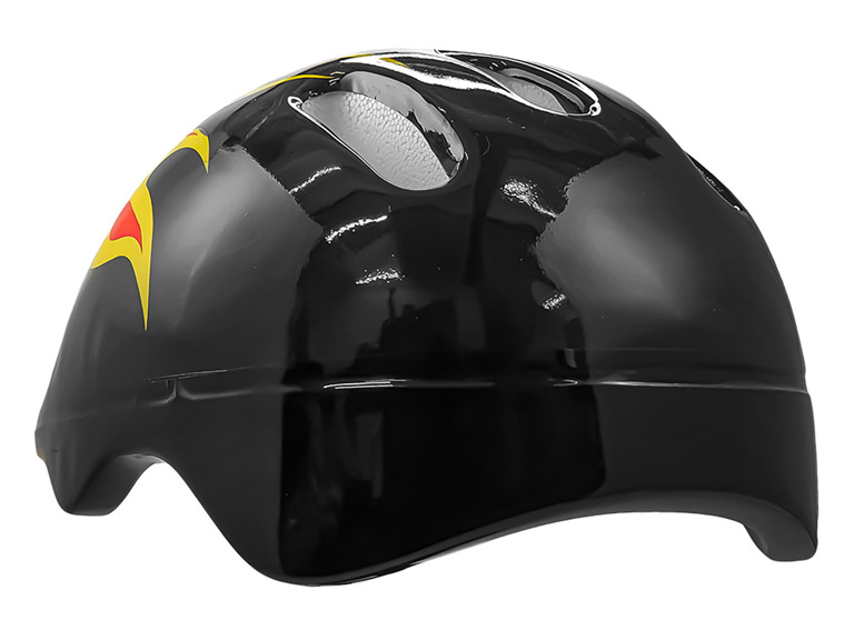 Casco Bicicleta Rodilleras Infantil Niños Anticaída Negro Importclick