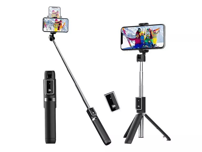 Trípode Selfie Cámara Celular  Negro Importclick