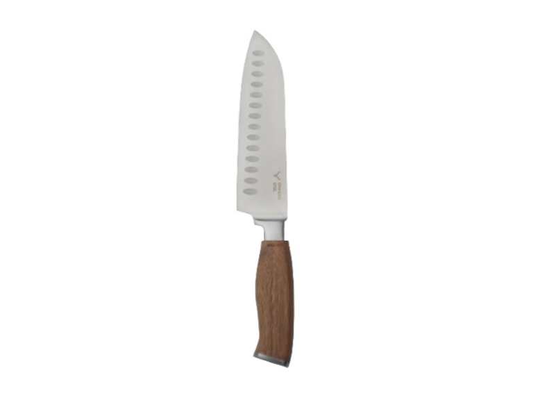 Cuchillo Acero Inoxidable Santoku Con Ma