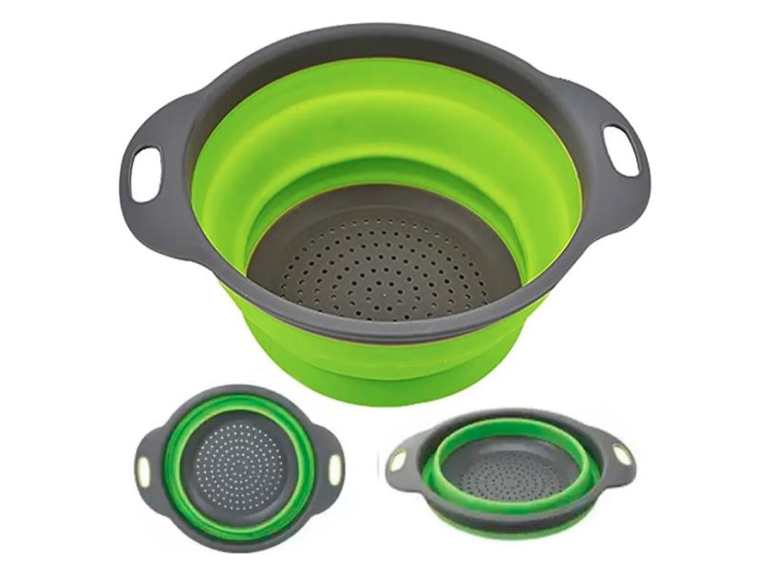 Pack 2 Coladores Escurridor Cocina Verde Importclick