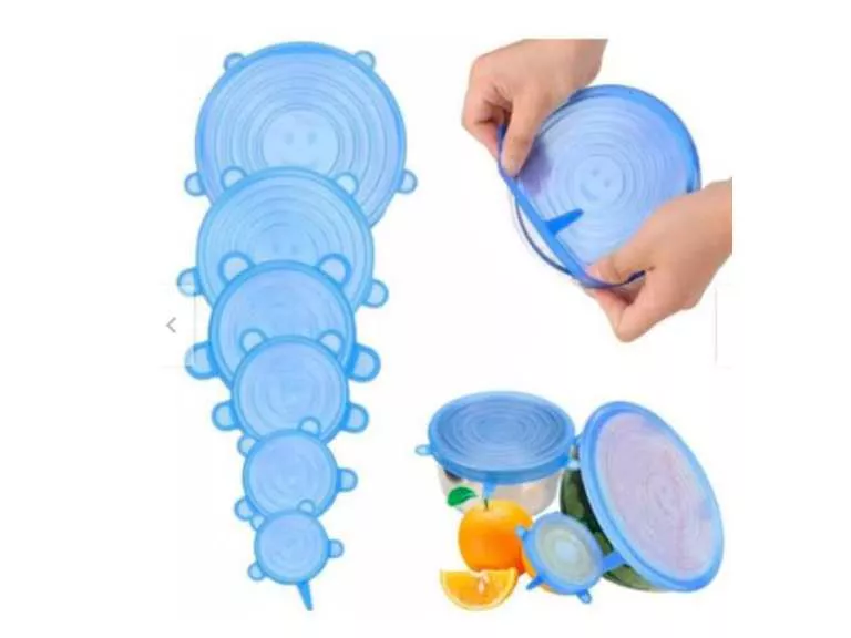 Pack 6 Tapas Silicona Menaje Cocina Importclick