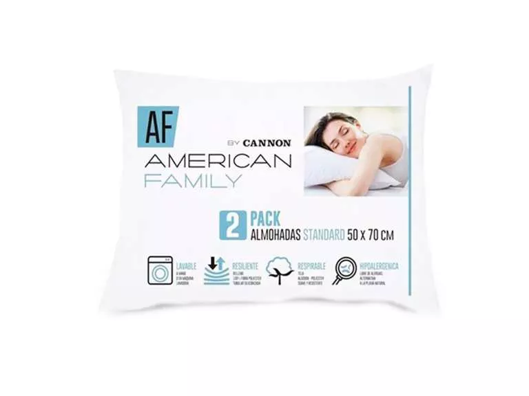 Pack 2 Almohadas Memoria Cannon Flex Hip Importclick