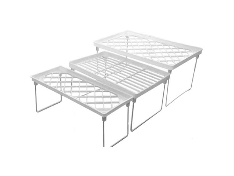 Mesas Organizadoras Plegable 3 Niveles Blanco Hogar Importclick