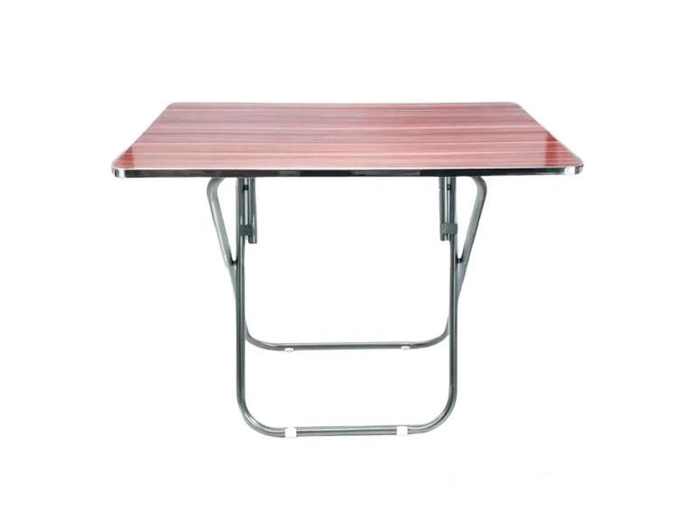 Mesa Comedor Plegable Cuadrada 70 CM Café Importclick
