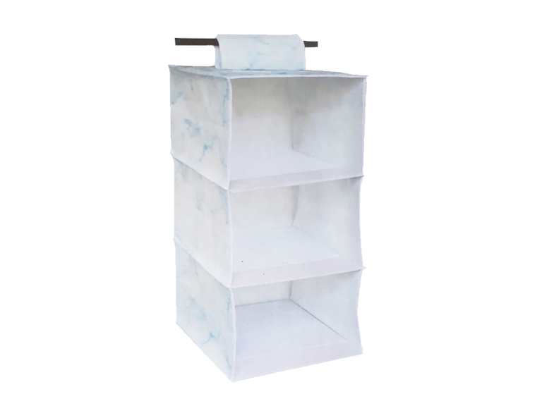 Organizador Closet Hogar Plegable para Ropa 3 Divisiones Blanco Importclick