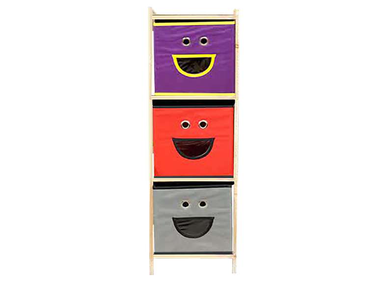 Estante Organizador Multicolor Madera Cafe Claro 31x28x128cm Importclick