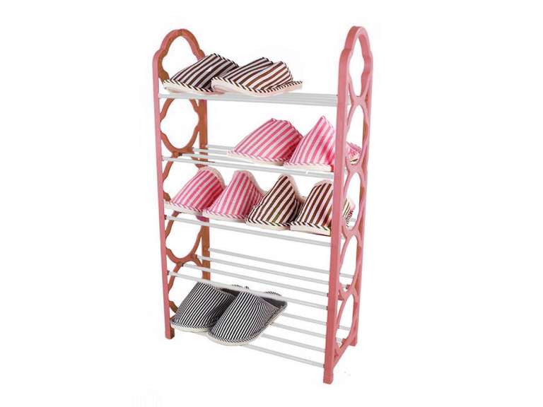 Zapatero Organizador Metálico 5 Niveles Estante Café Importclick