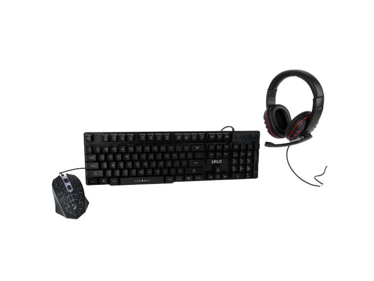 Kit gamer level Up 3 en 1 Teclado+Audifono+Mouse