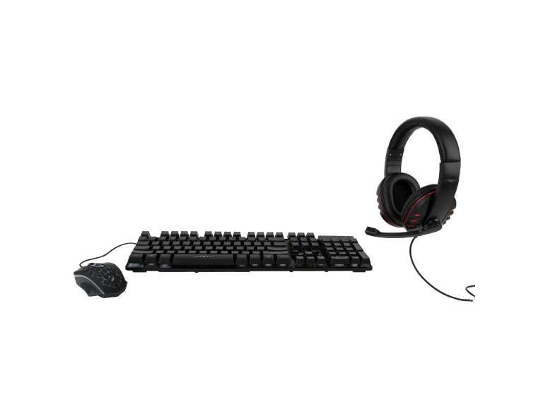 Kit gamer level Up 3 en 1 Teclado+Audifono+Mouse