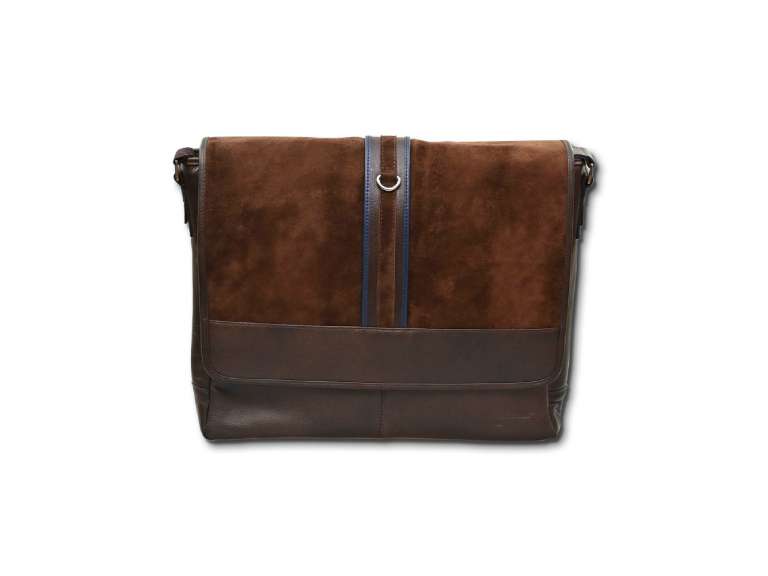 Maletín tipo morral de cuero