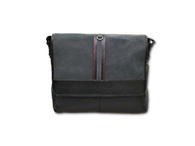 Maletín tipo morral de cuero