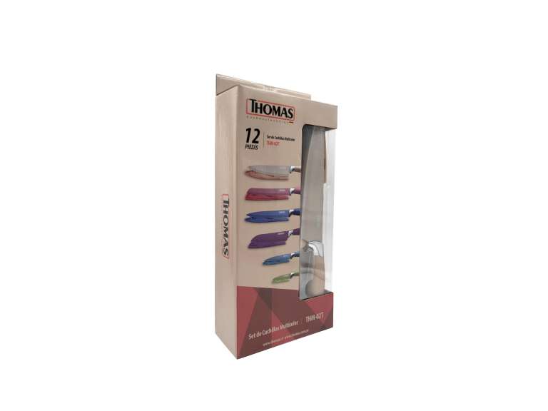 Juego Cuchillos Multicolor de 12 piezas