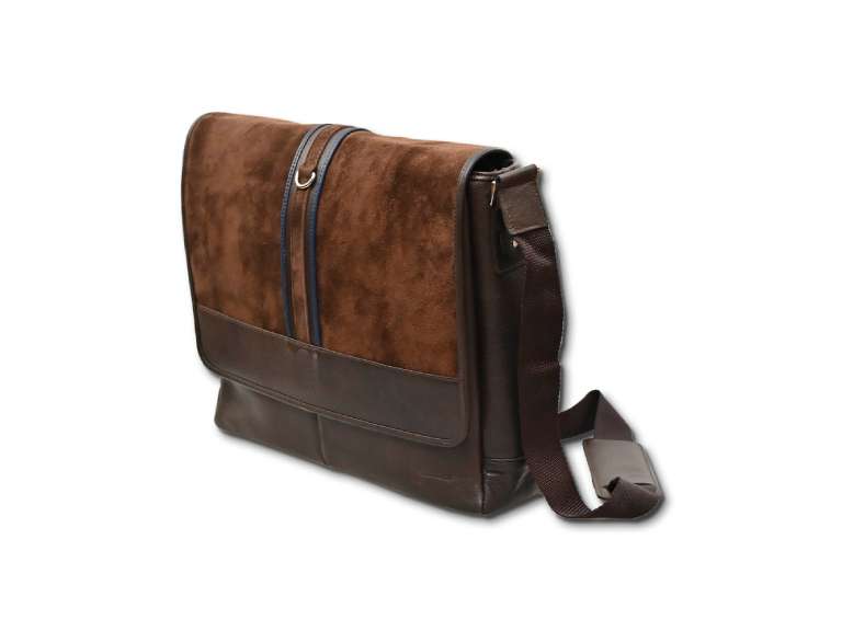 Maletín tipo morral de cuero