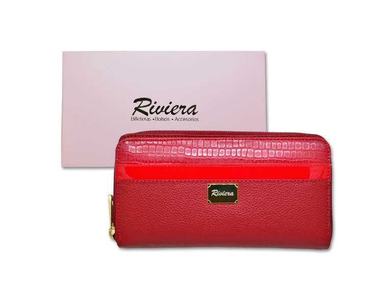 Billetera de cuero para mujer