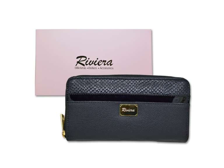 Billetera de cuero para mujer