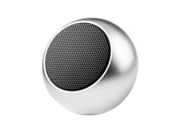 Parlante Inalámbrico Bluetooth portátil plateado Importclick