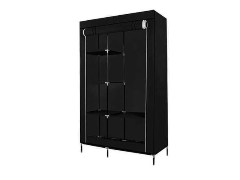 Closet Organizador Armable de tela negro 175 cm Importclick