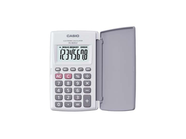 Calculadora Casio Bolsillo HL-820LV-WE