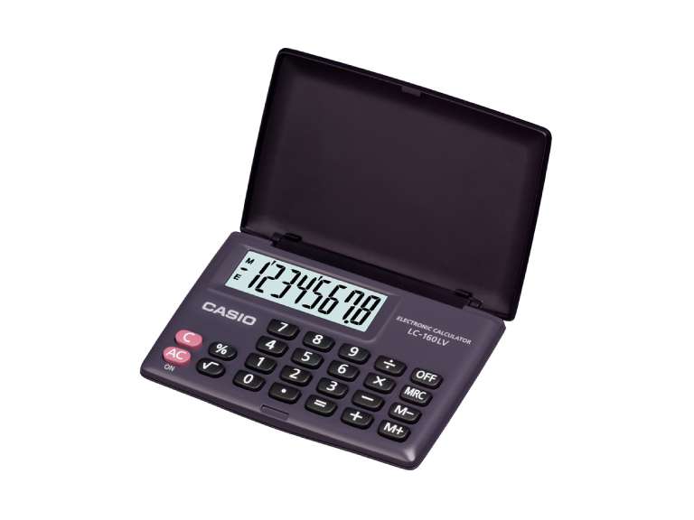 Calculadora Casio Bolsillo LC160LVBK