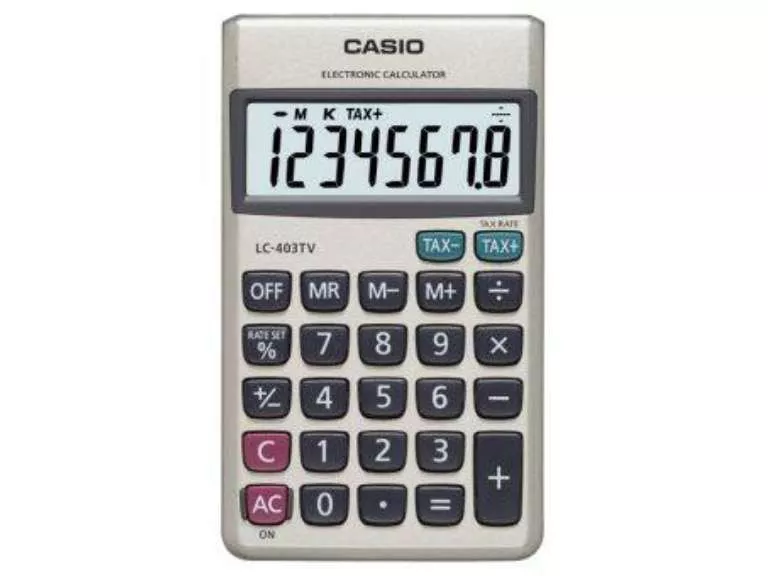 Calculadora Casio Bolsillo LC403TV 8 Digitos