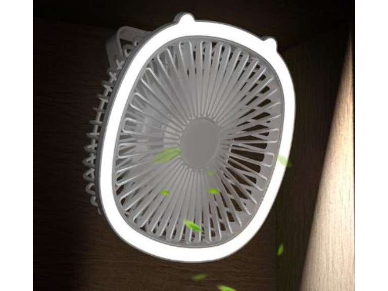 Lámpara ventilador para escritorio
