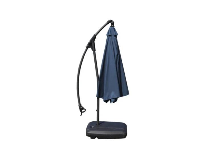 Quitasol Lateral Luz Led con Base Azul Importclick