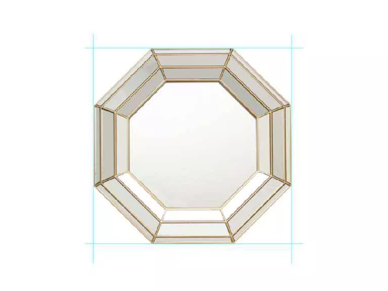 Espejo Plástico Relieve 45 cm.