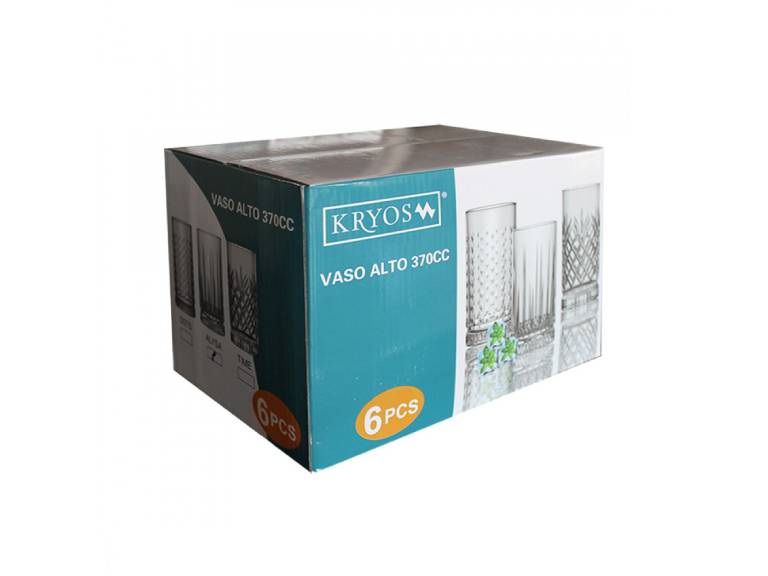 Set 6 vasos alto alysa 370 cc