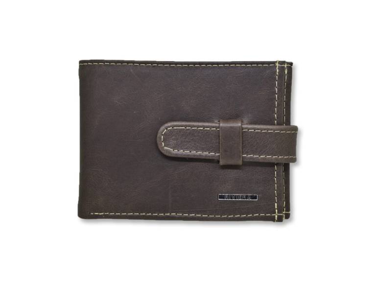 Billetera 100% cuero natural genuino lengueta