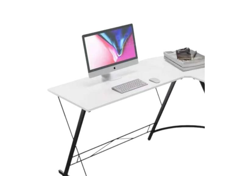 Escritorio Moderno Esquinero Blanco 129x46x74 cm Importclick