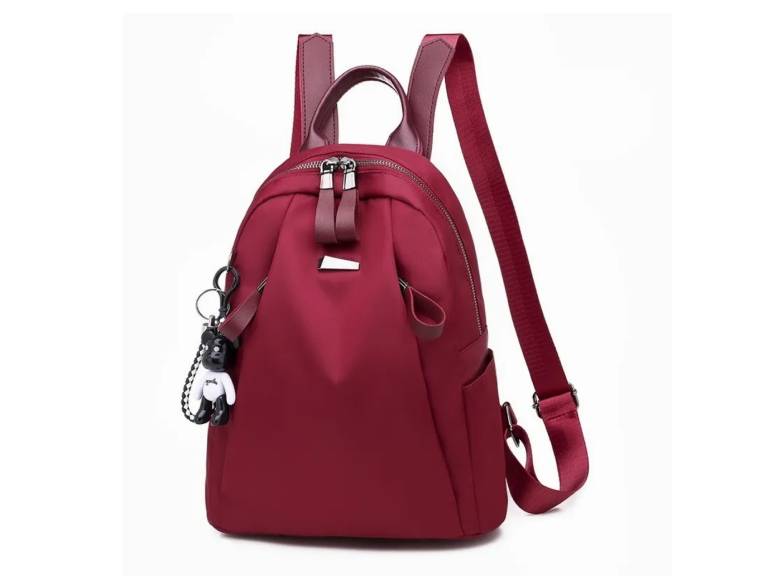 Mochila Cartera Impermeable Antirrobo Rojo 31x23x13 cm Importclick