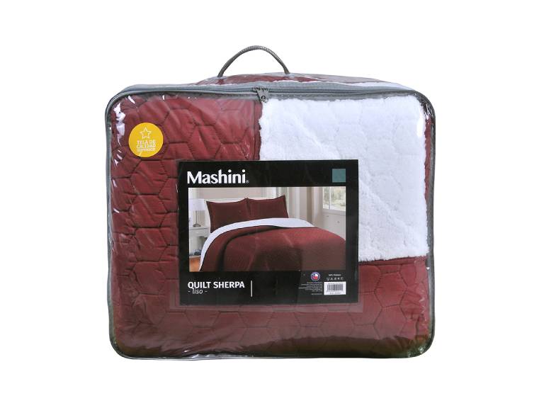 Quilt Sherpa 1.5 Plazas Burdeo
