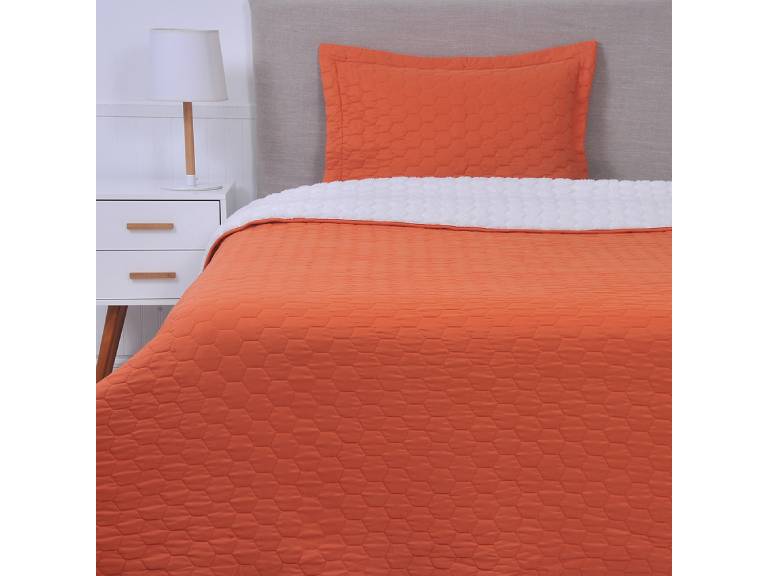 Quilt Sherpa 1.5 Plazas Naranja
