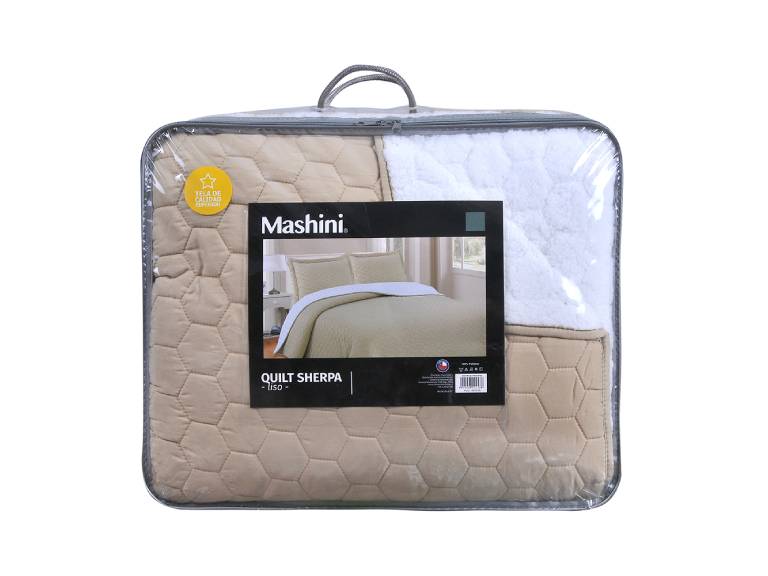 Quilt Sherpa 2 Plazas Beige